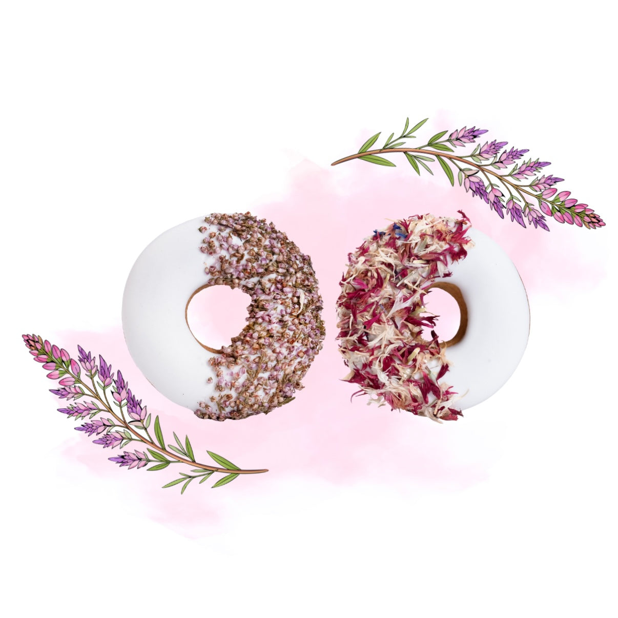 Donuts bleuet blanc et rouge collection love 💘