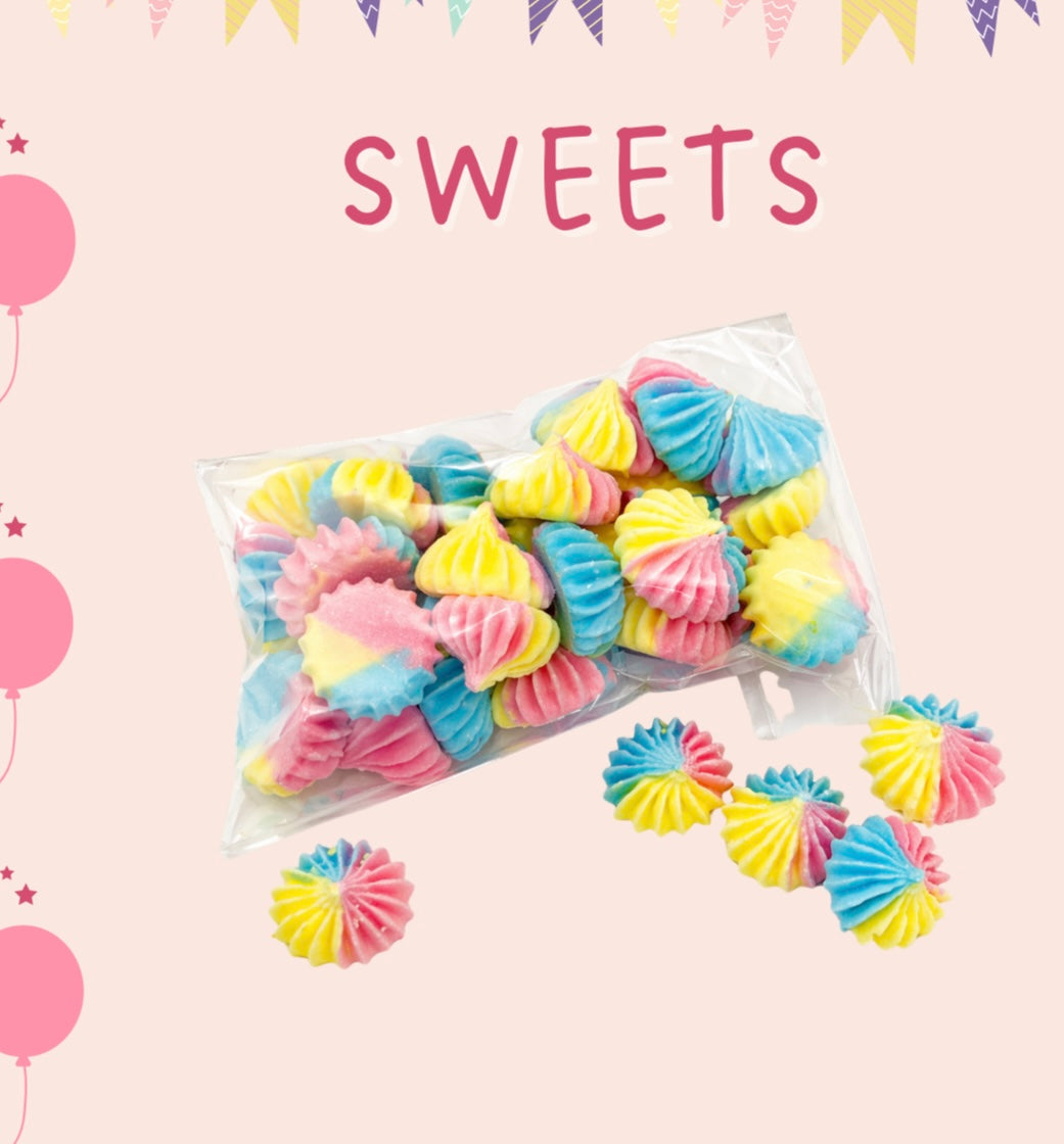 Meringues arc en ciel