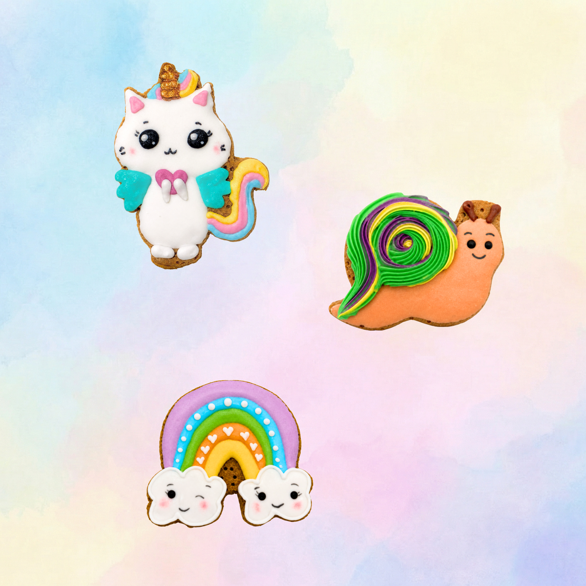 Biscuit collection rainbow
