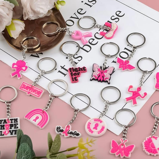 Porte clé octobre rose