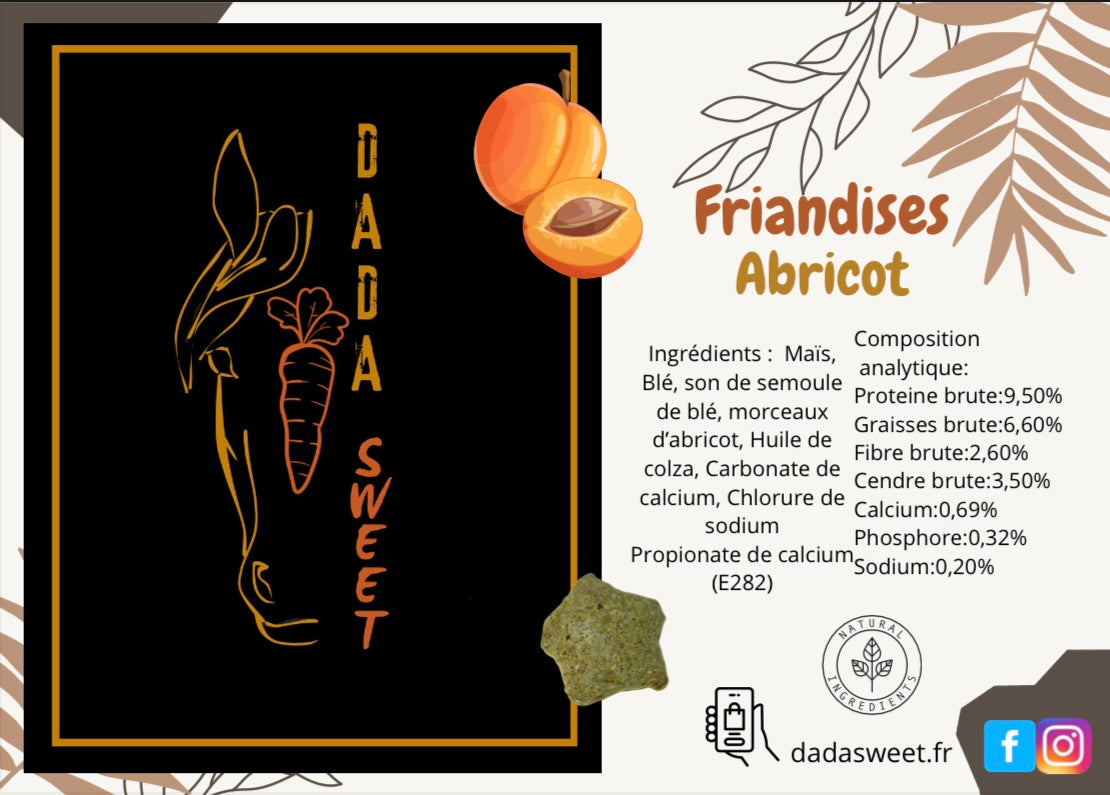 Friandises étoile  Abricot 1L