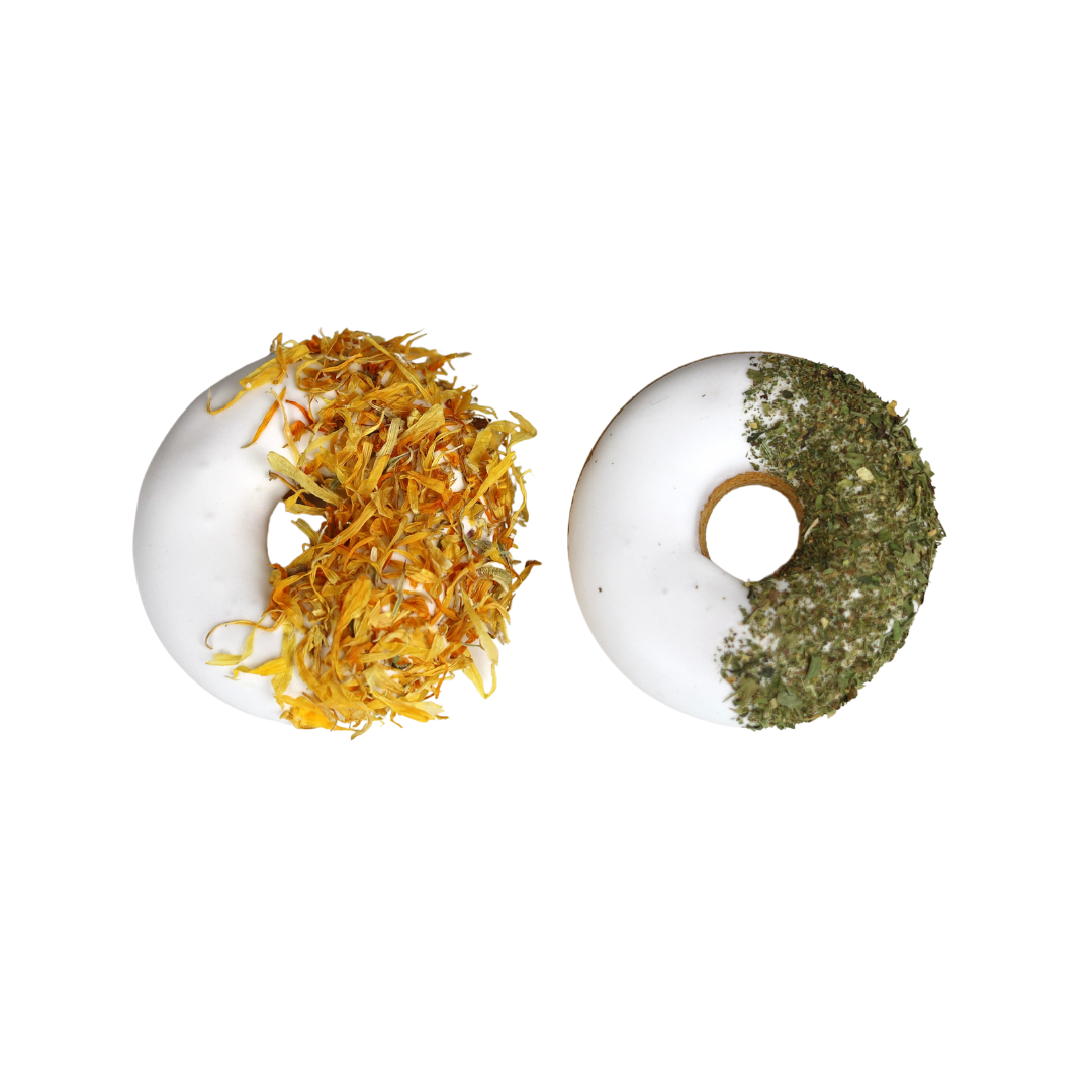 Duo donuts calendula et persil